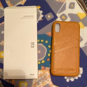 iPhone X leather wallet case from Anthropologie
